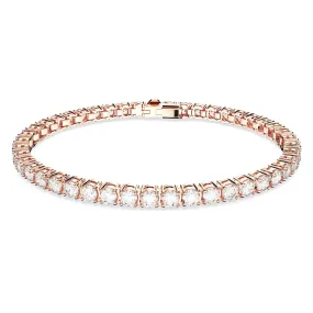 Swarovski Matrix Rose Gold Tone Tennis Bracelet