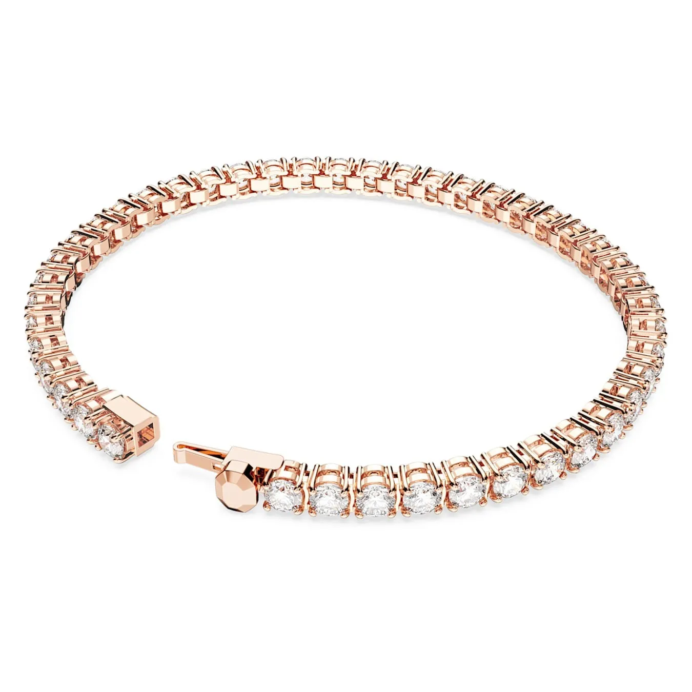 Swarovski Matrix Rose Gold Tone Tennis Bracelet