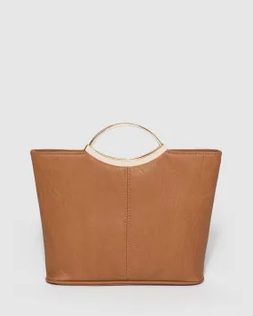 Tan Jessie Clutch Bag