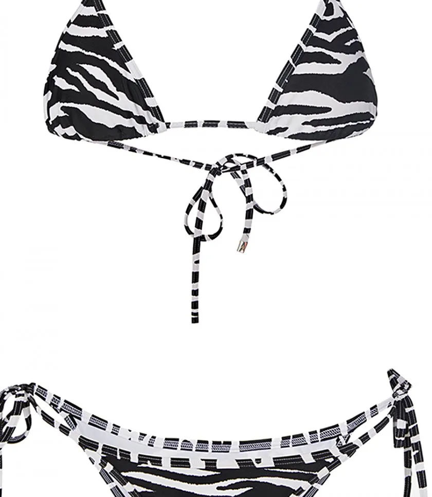 THE ATTICOZEBRA PRINTED BIKINI