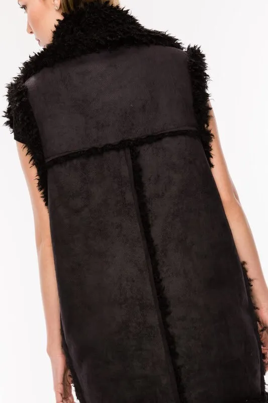 The Kaia Faux Shearling Vest