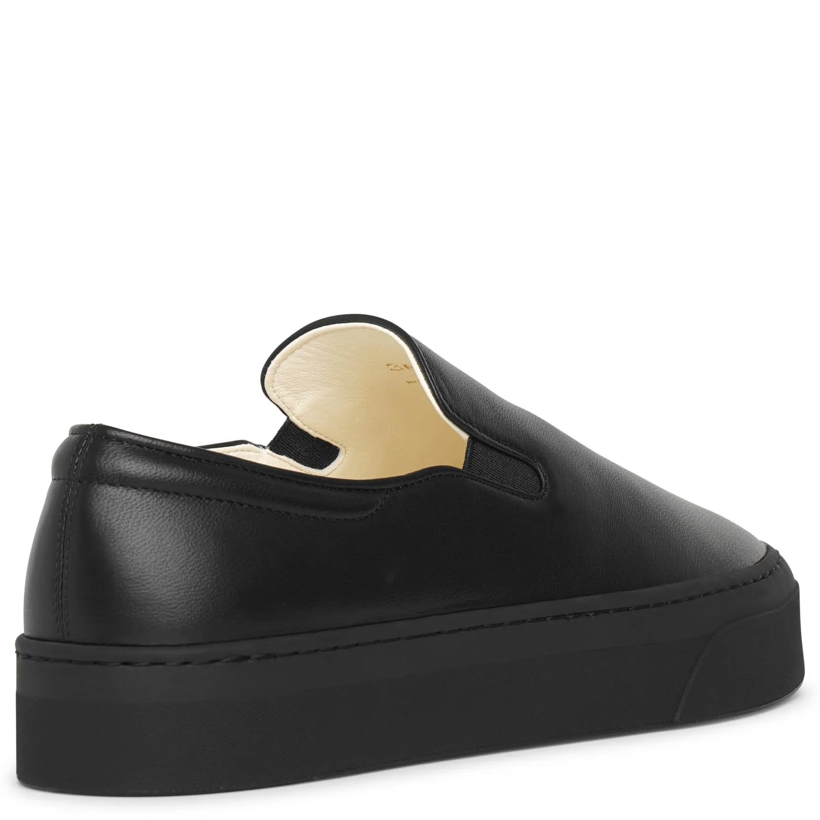 The Row Marie H black nappa sneakers