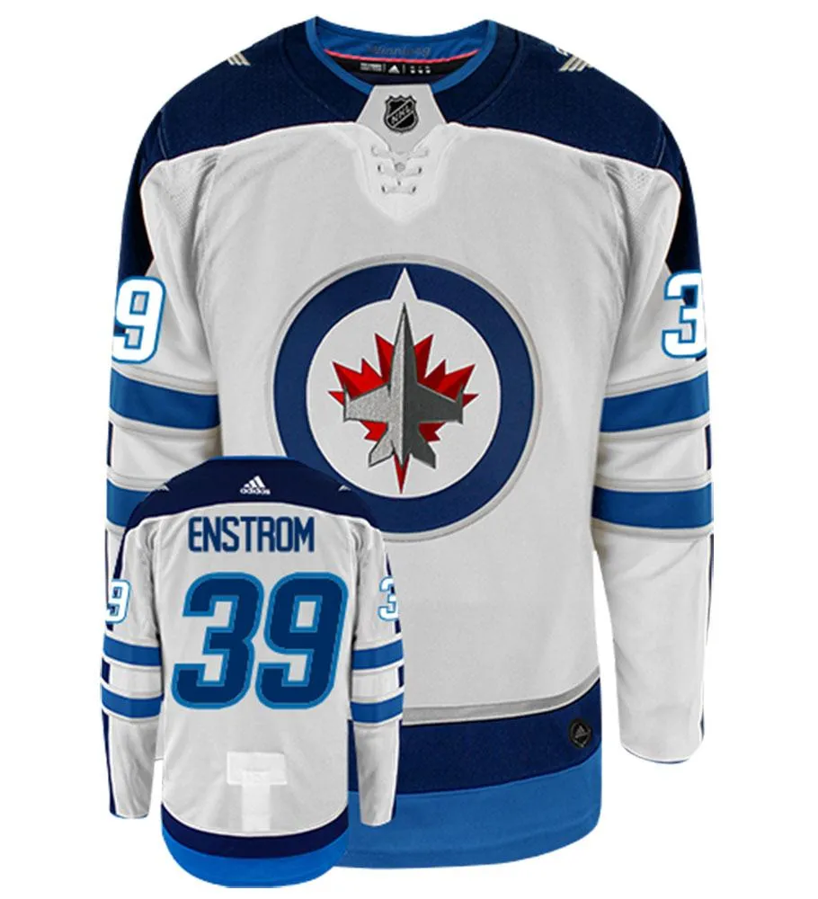 Toby Enstrom Winnipeg Jets Adidas Authentic Away NHL Hockey Jersey     