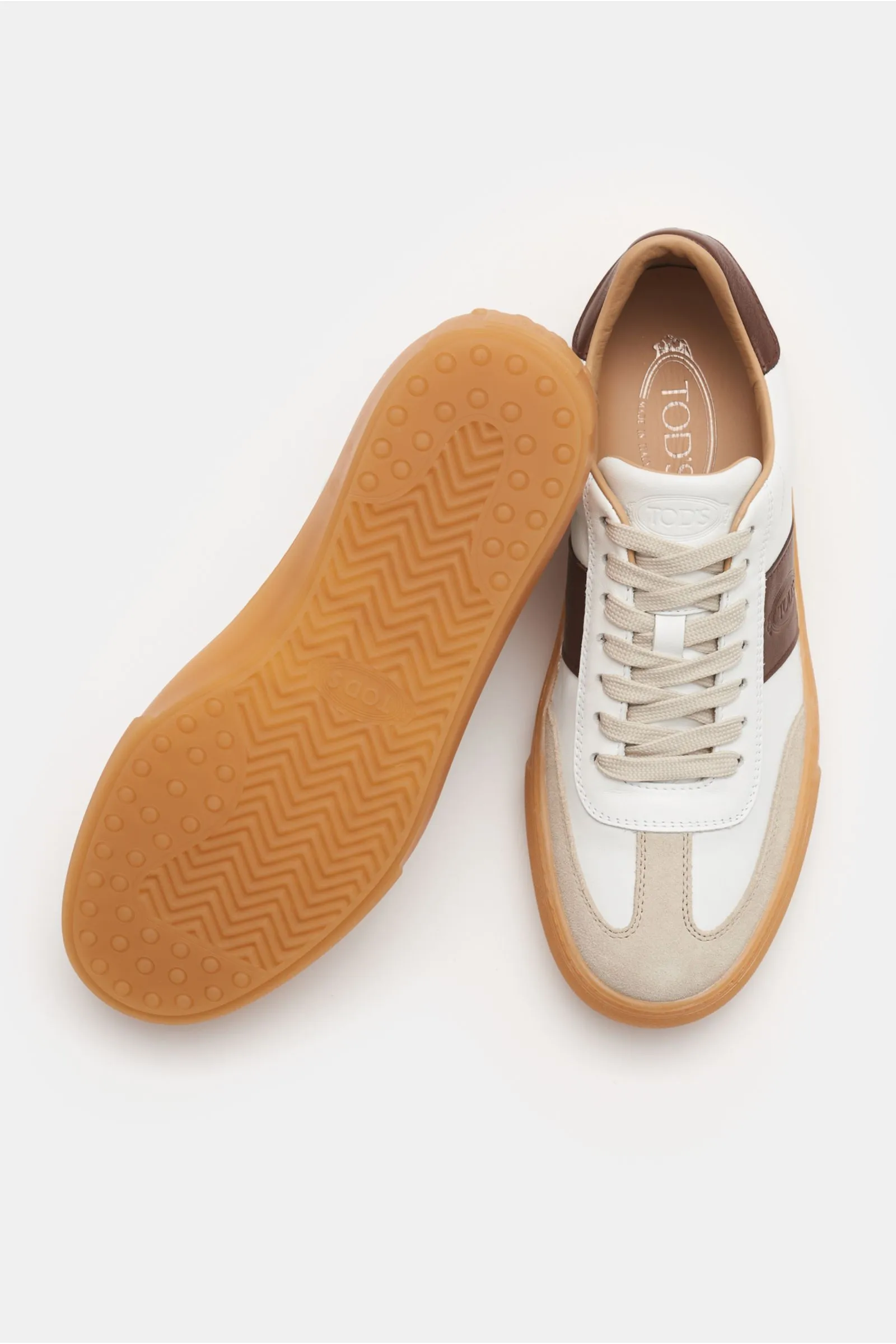 TOD'S sneakers sand/white/dark brown  