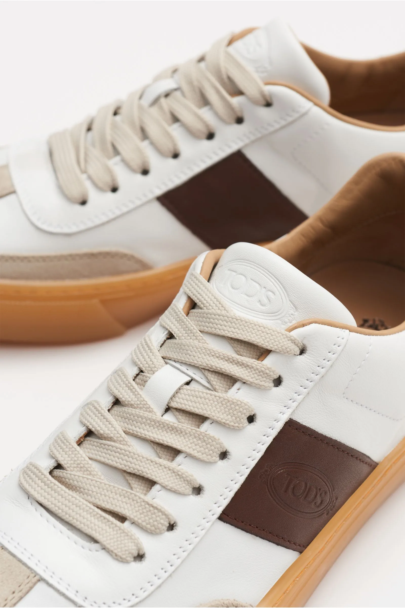 TOD'S sneakers sand/white/dark brown  