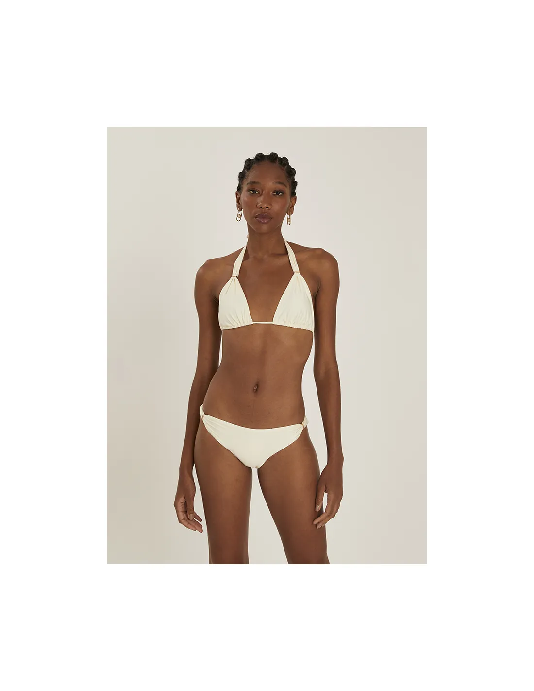 Top Halter Bikini Off-White