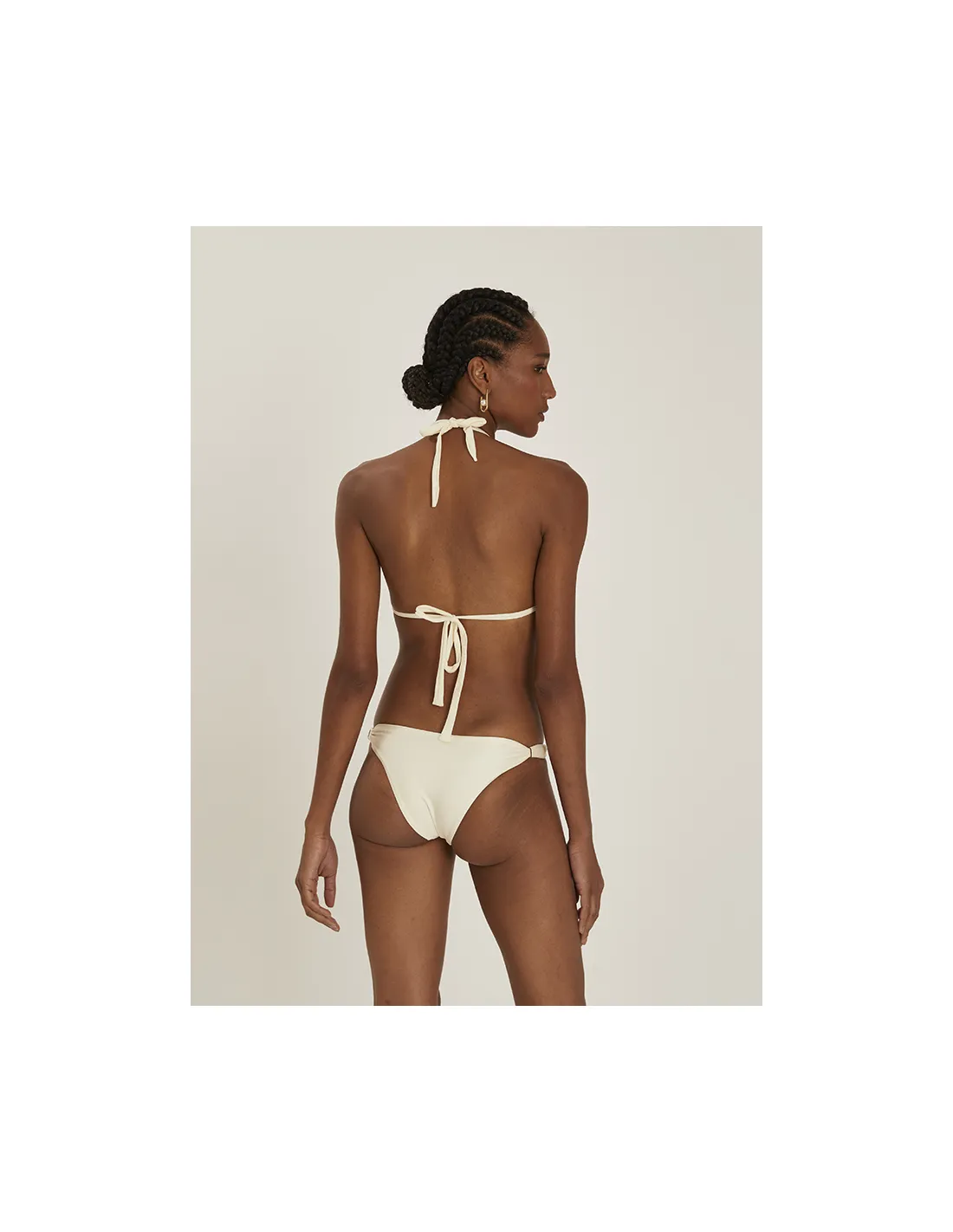 Top Halter Bikini Off-White