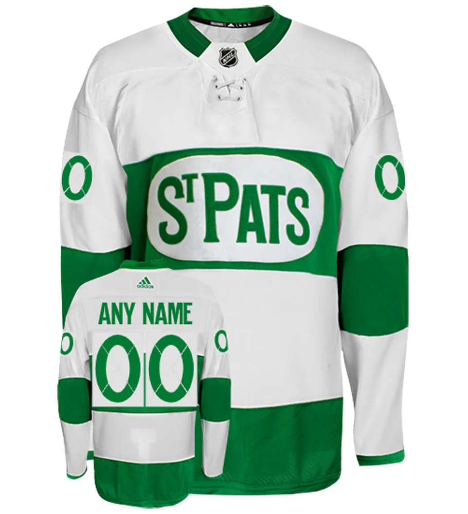 Toronto Maple Leafs St. Pats Adidas Authentic Home NHL Hockey Jersey     