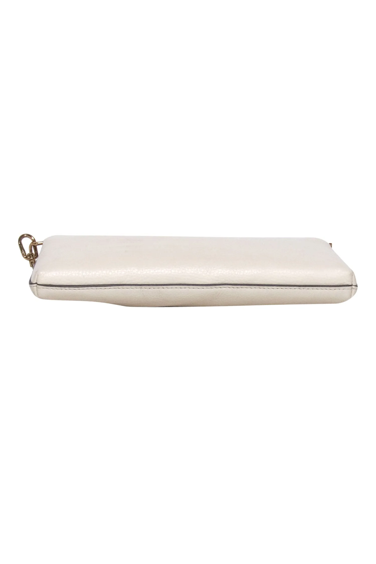 Tory Burch - Cream Kira Pebbled Leather Crossbody Bag