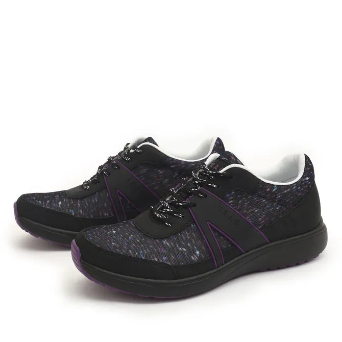 TRAQ By Alegria Qarma 2 Slip Resistant Tennis Shoe- Sonar Black