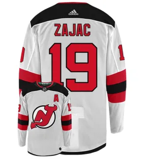 Travis Zajac New Jersey Devils Adidas Authentic Away NHL Hockey Jersey     