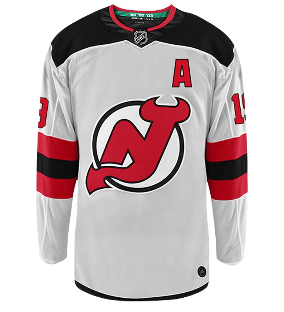 Travis Zajac New Jersey Devils Adidas Authentic Away NHL Hockey Jersey     