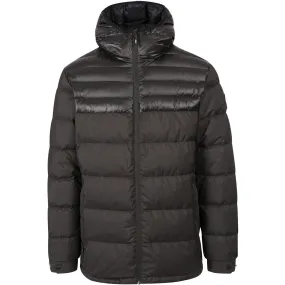 Trespass Mens Tacker Hooded Padded Down Jacket - Black