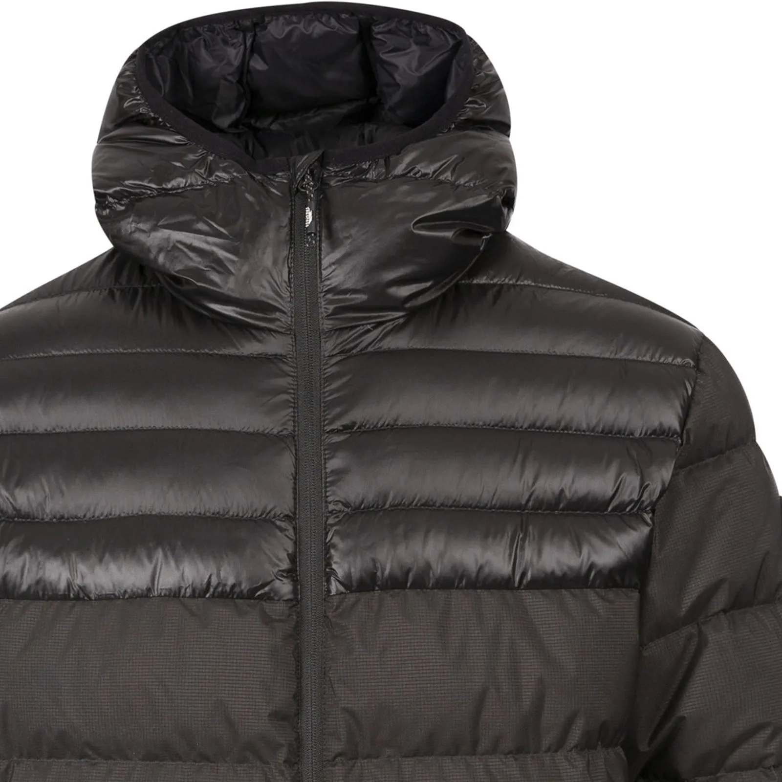 Trespass Mens Tacker Hooded Padded Down Jacket - Black