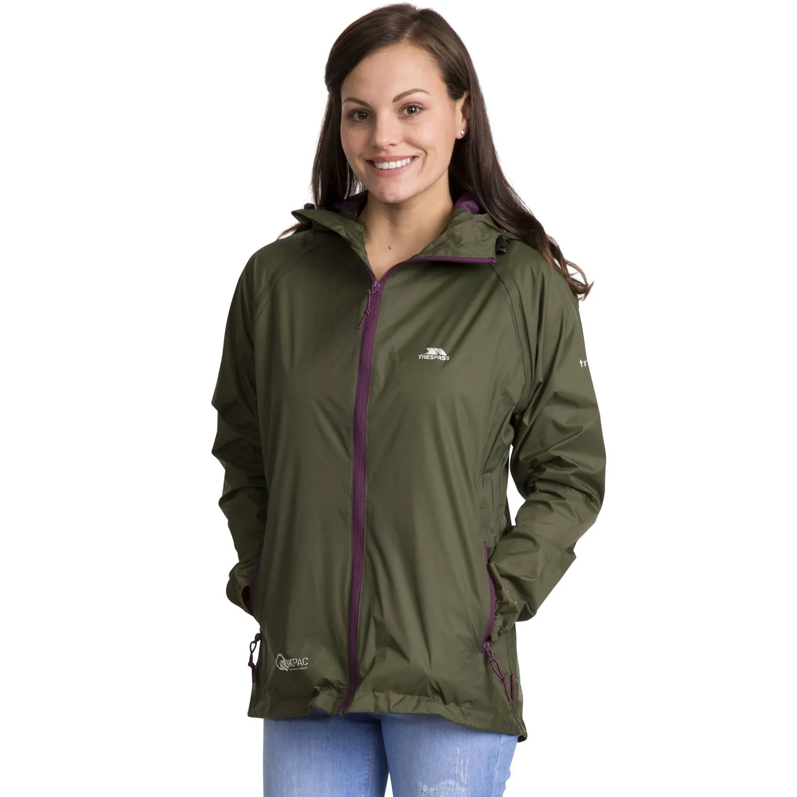 Trespass Womens Quikpac Packable Waterproof Jacket