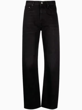 Twisted seam straight-leg jeans