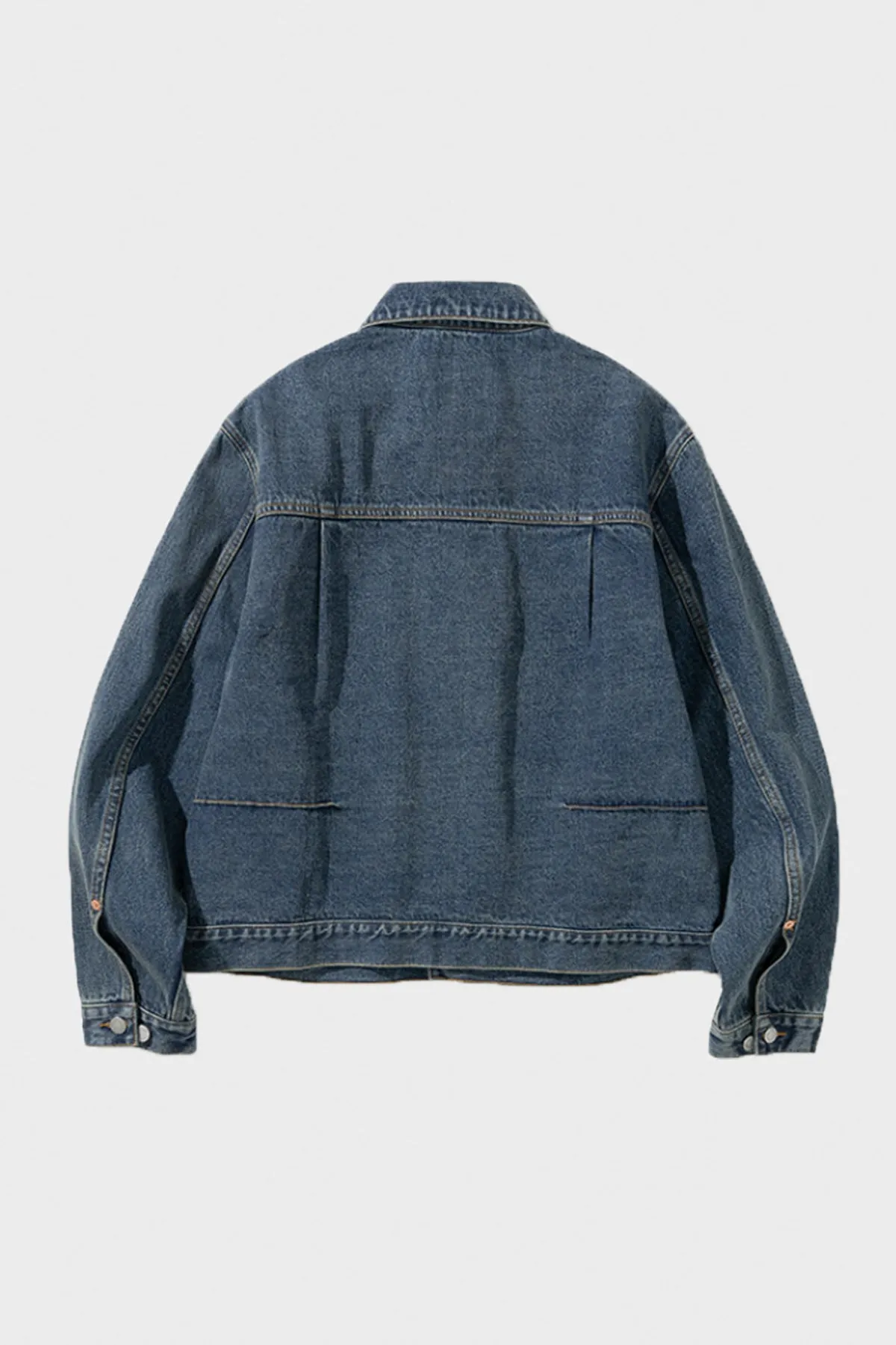 Type II Pin Tuck Trucker Denim Jacket - Indigo Washed