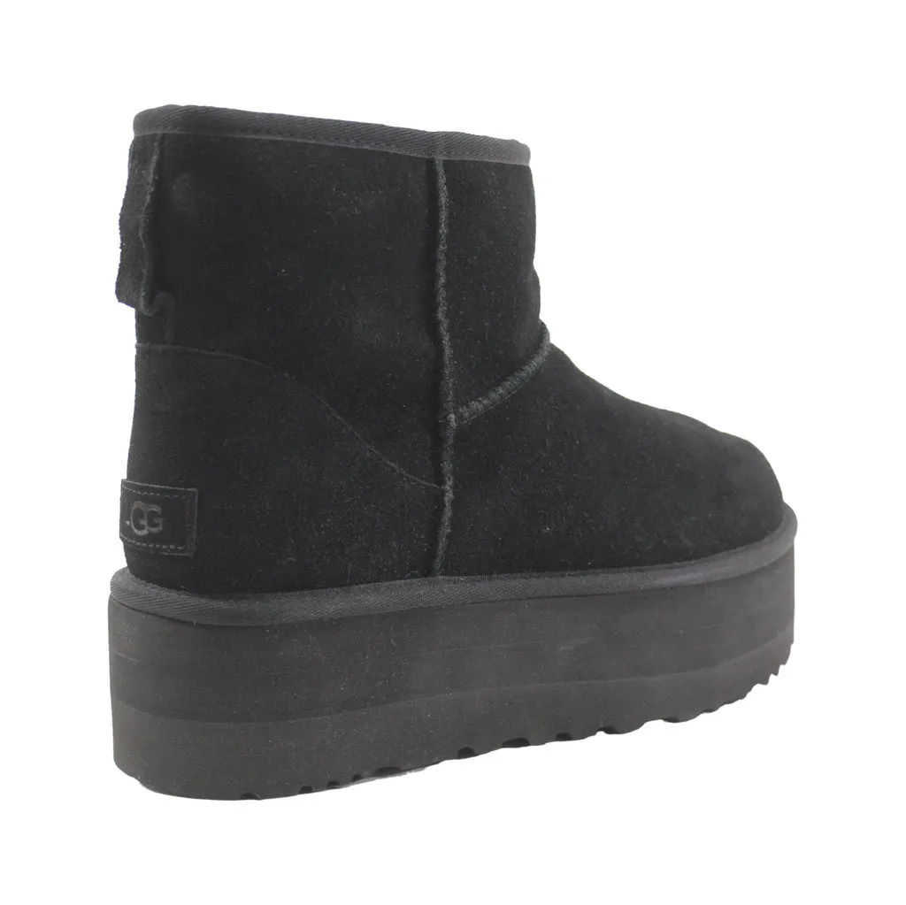 Ugg Classic Mini Platform 1134991 - BLK Suede Womens Boots