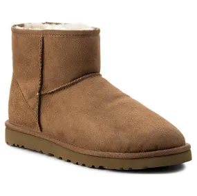 Ugg Mens Boots Classic Mini Casual Pull-On Ankle Outdoor Suede Leather - UK 11