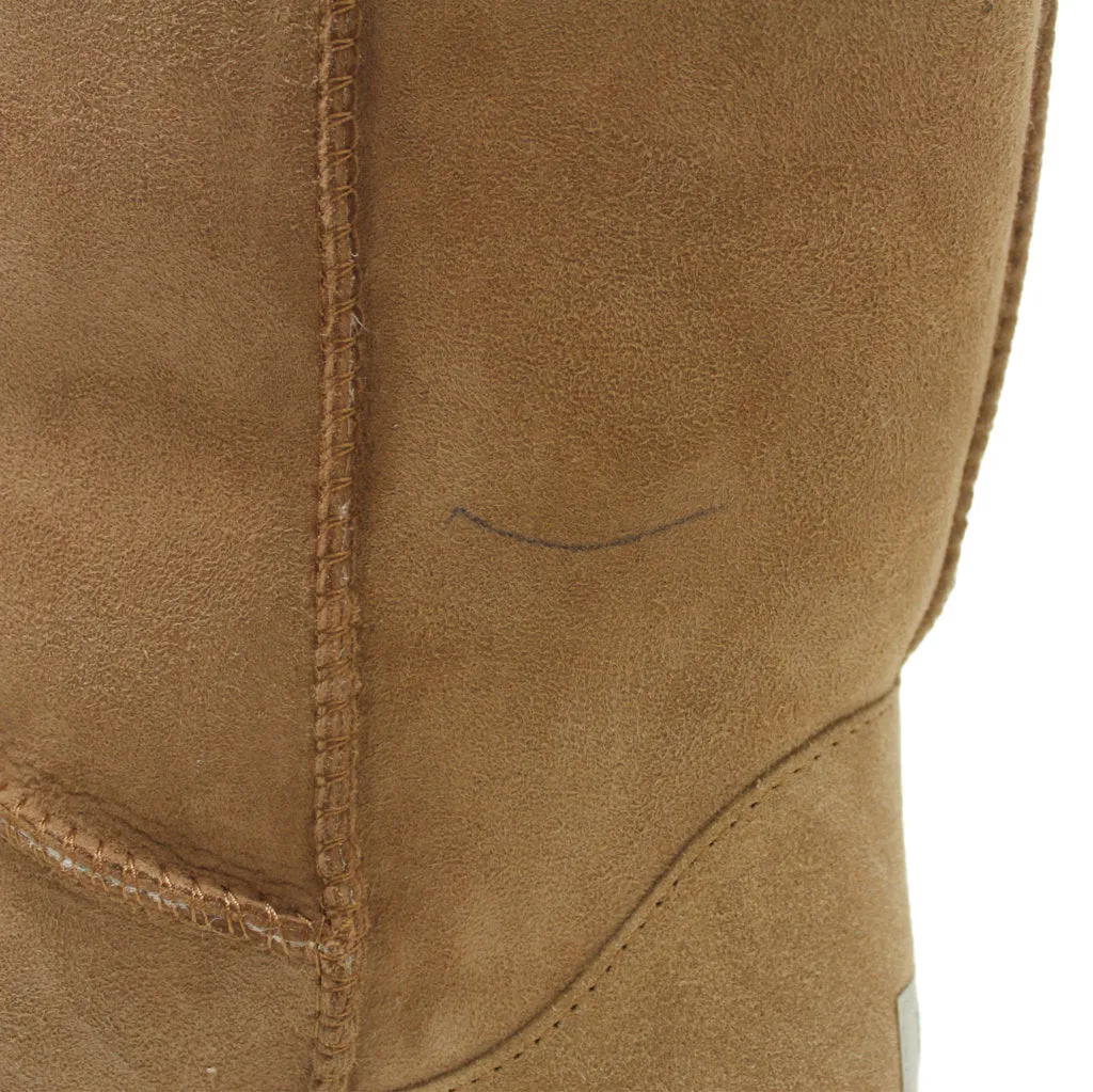 Ugg Mens Boots Classic Short Casual Pull-On Ankle Outdoor Suede Leather - UK 9