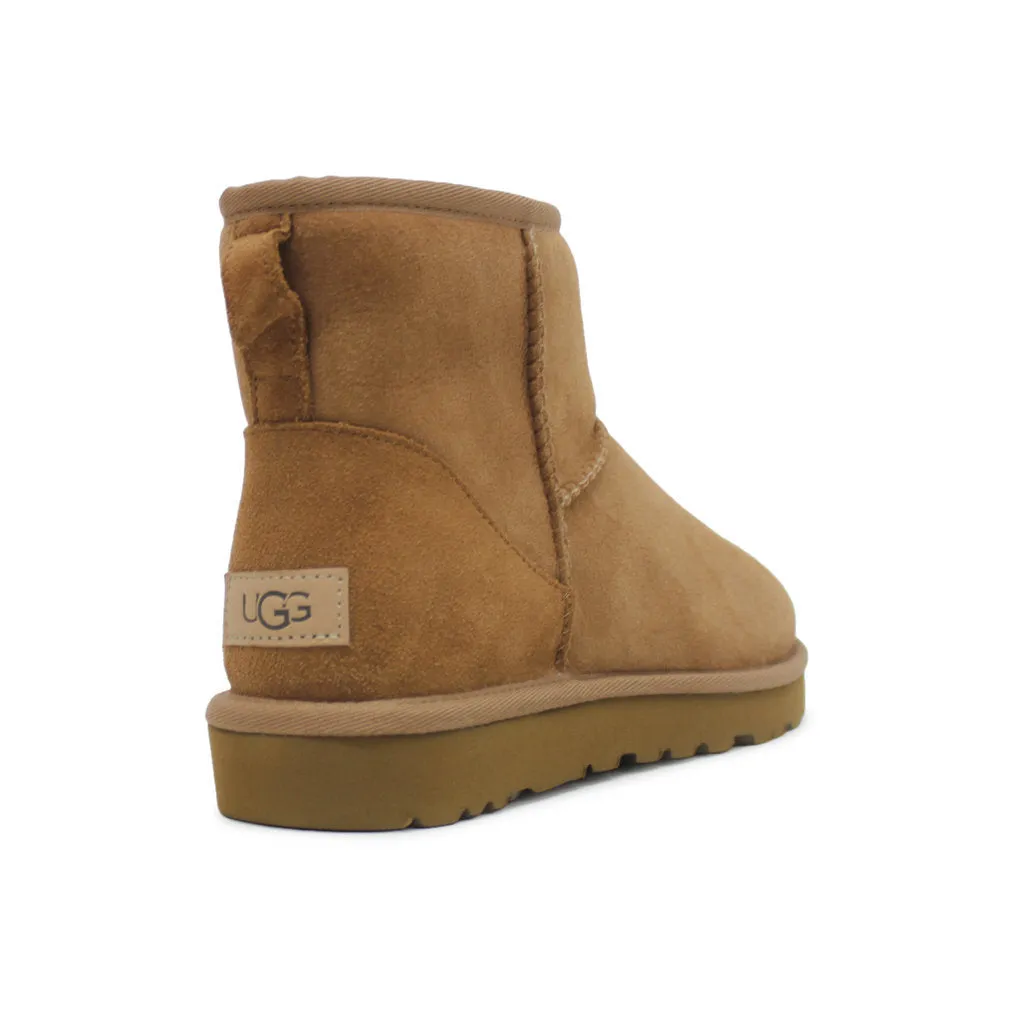 Ugg Womens Boots Classic Mini II Casual Pull-On Ankle Suede - UK 5