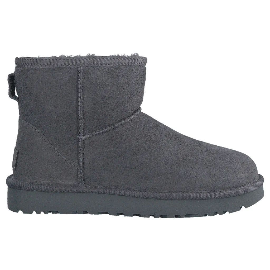 Ugg Womens Boots Classic Mini II Casual Pull-On Ankle Suede - UK 7