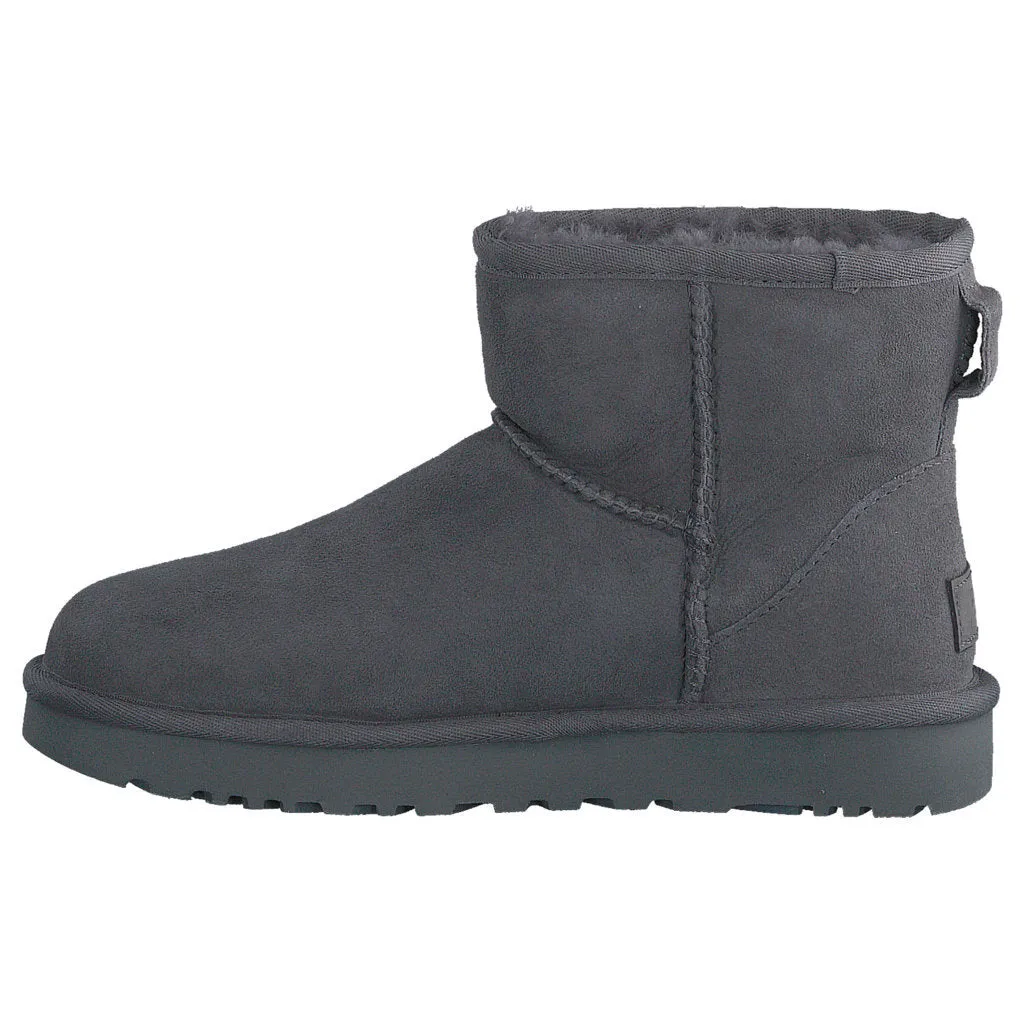 Ugg Womens Boots Classic Mini II Casual Pull-On Ankle Suede - UK 7