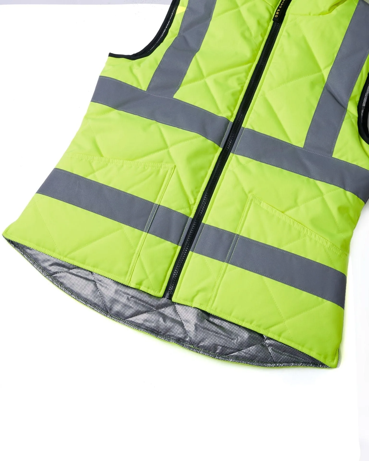 UHV995 HiVis Women's High Collar WarmUP Insulated Safety Vest