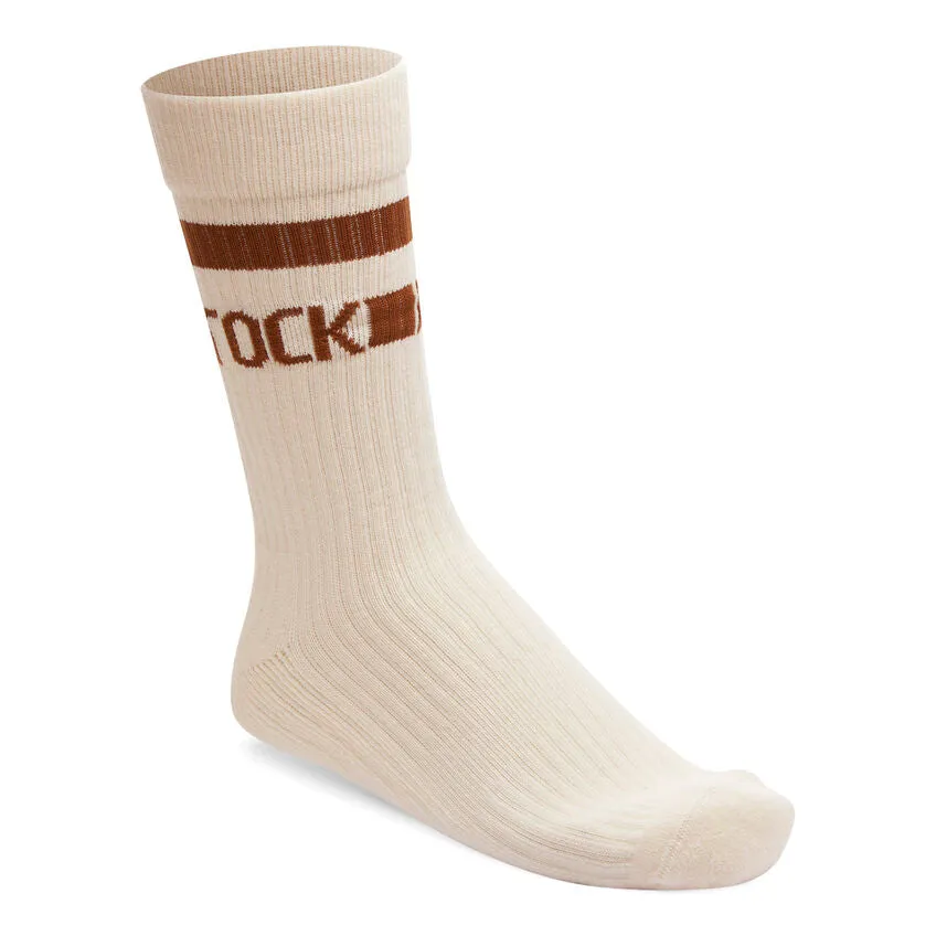 UNISEX BIRKENSTOCK COTTON TENNIS SOCK | EGGSHELL