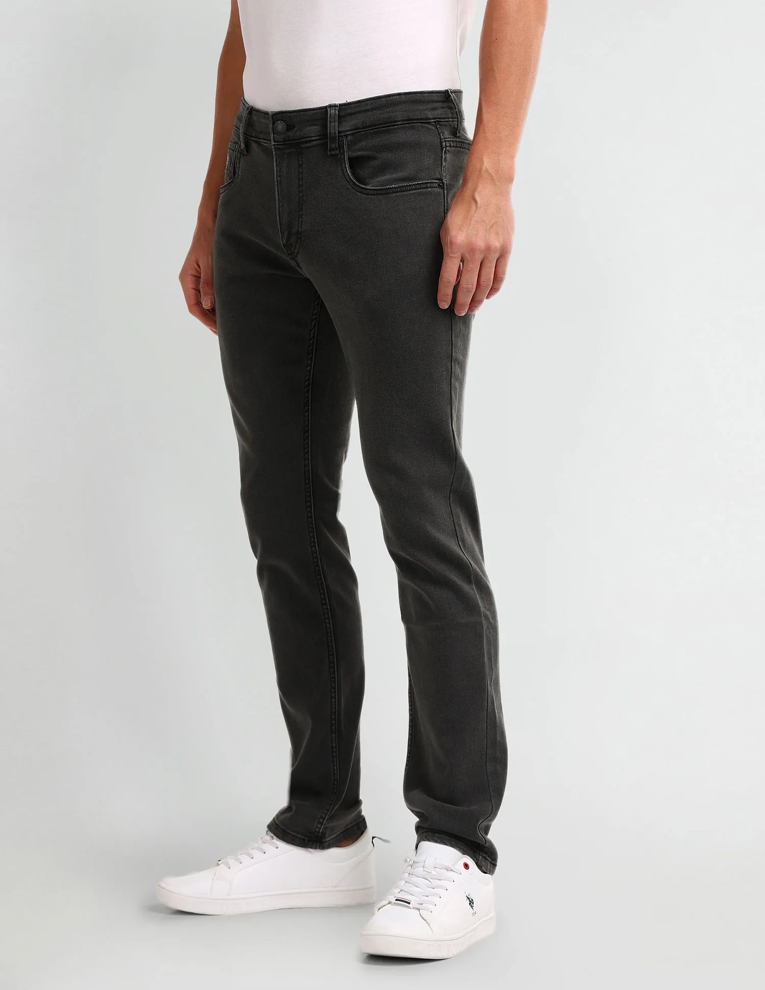 U.S. Polo Assn. Denim Co. Brandon Slim Tapered Black Jeans