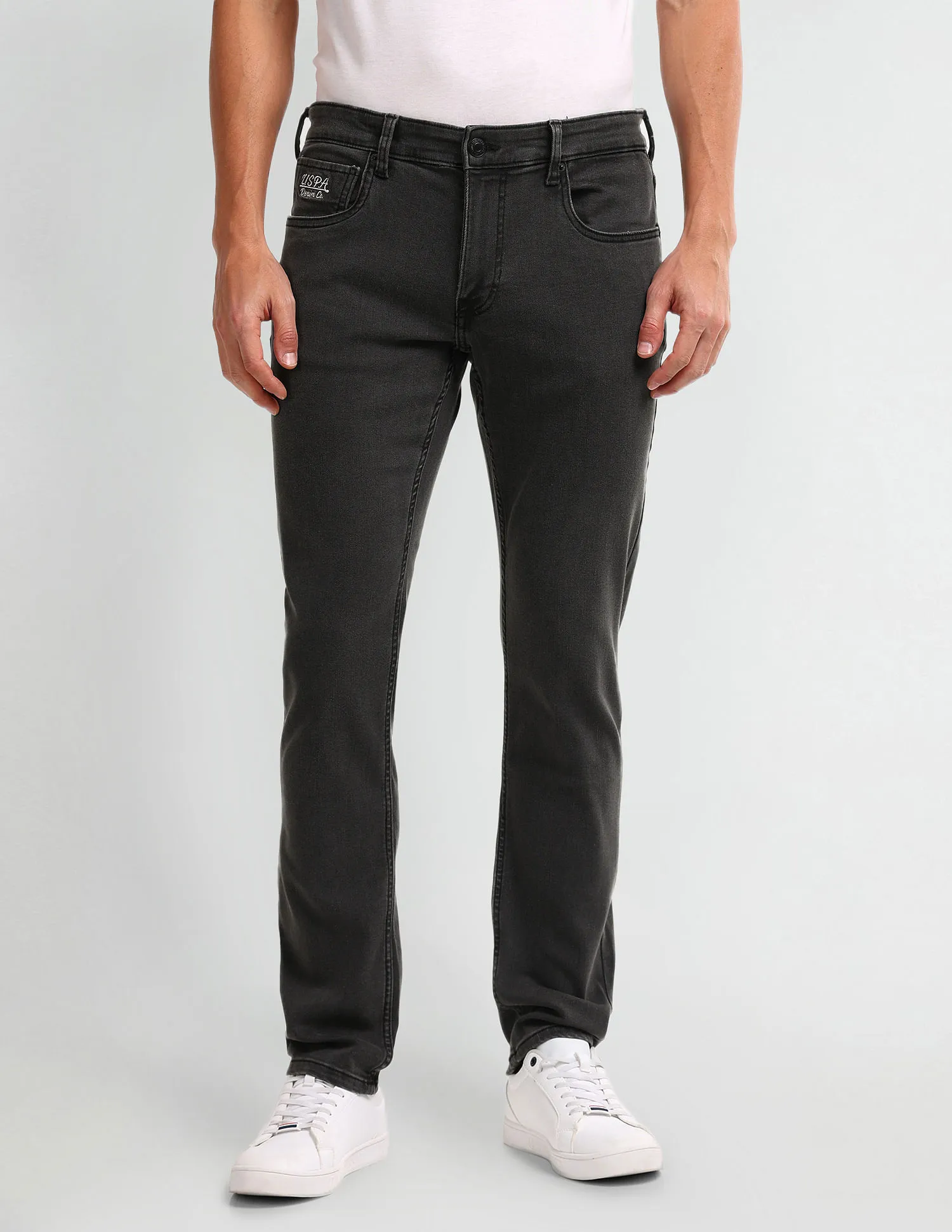 U.S. Polo Assn. Denim Co. Brandon Slim Tapered Black Jeans