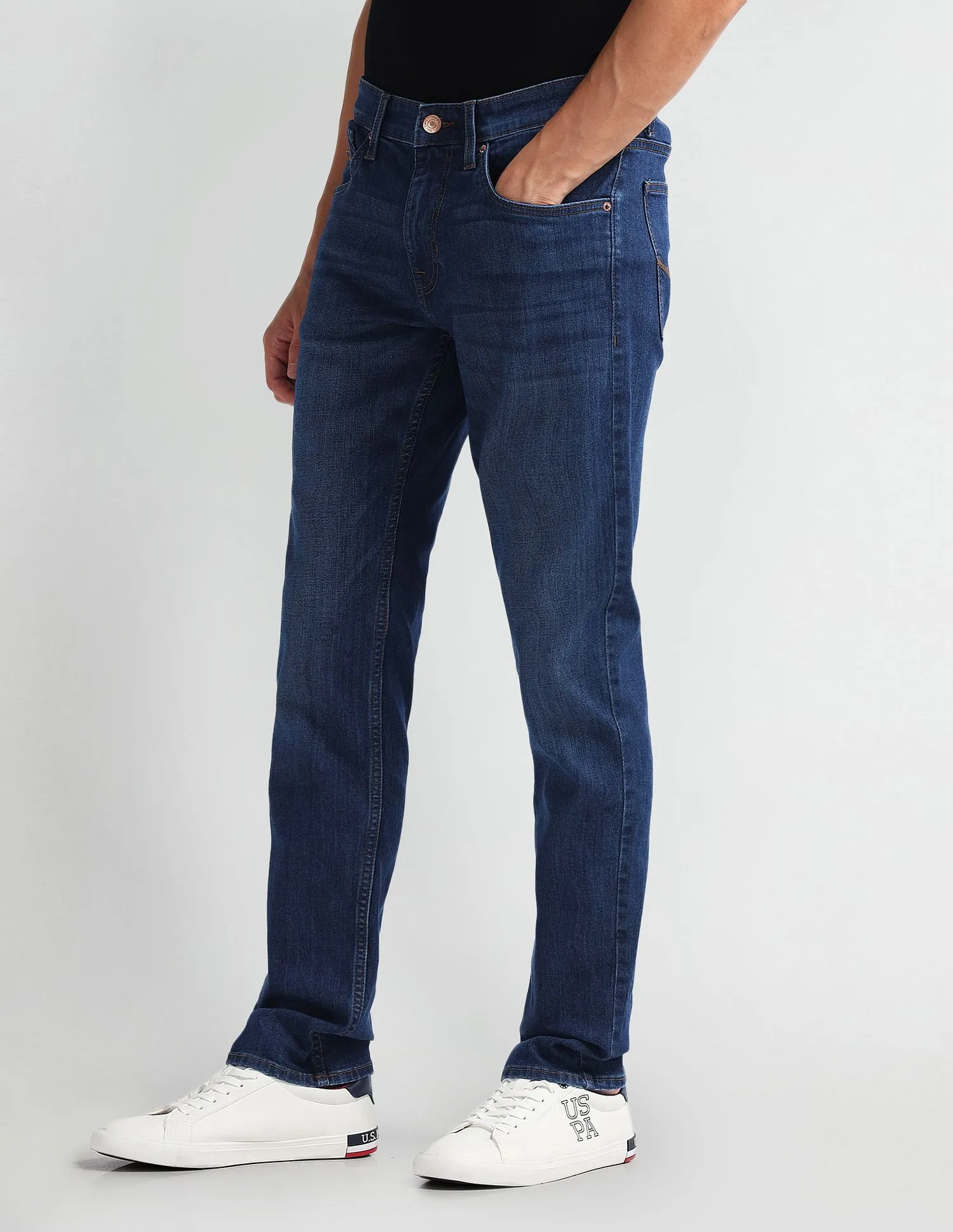 U.S. Polo Assn. Denim Co. Brandon Slim Tapered Fit Blue Jeans