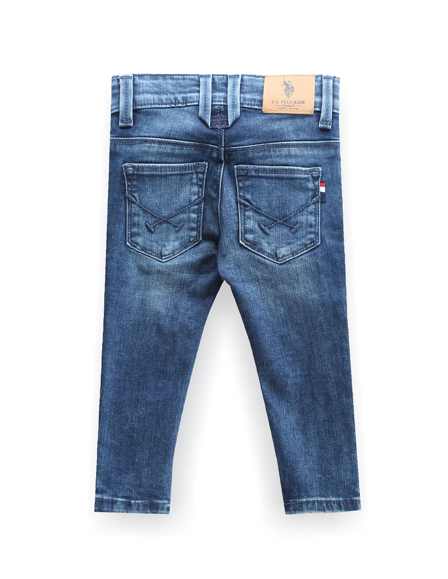 U.S. Polo Assn. Kids Boys Slim Fit Stone Wash Jeans