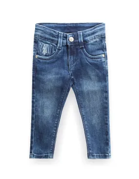 U.S. Polo Assn. Kids Boys Slim Fit Stone Wash Jeans