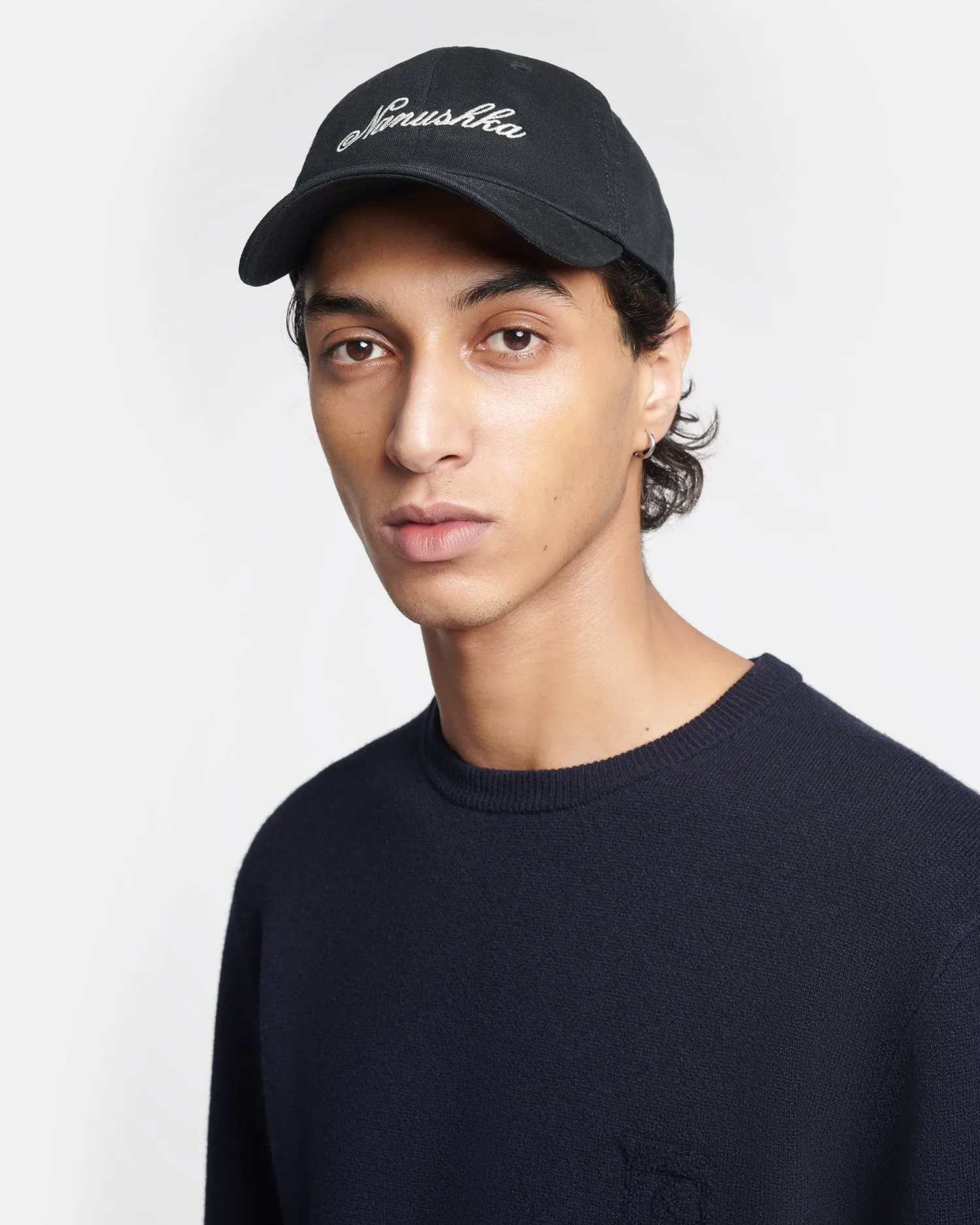 Val - Calligraphy Baseball Cap - Black