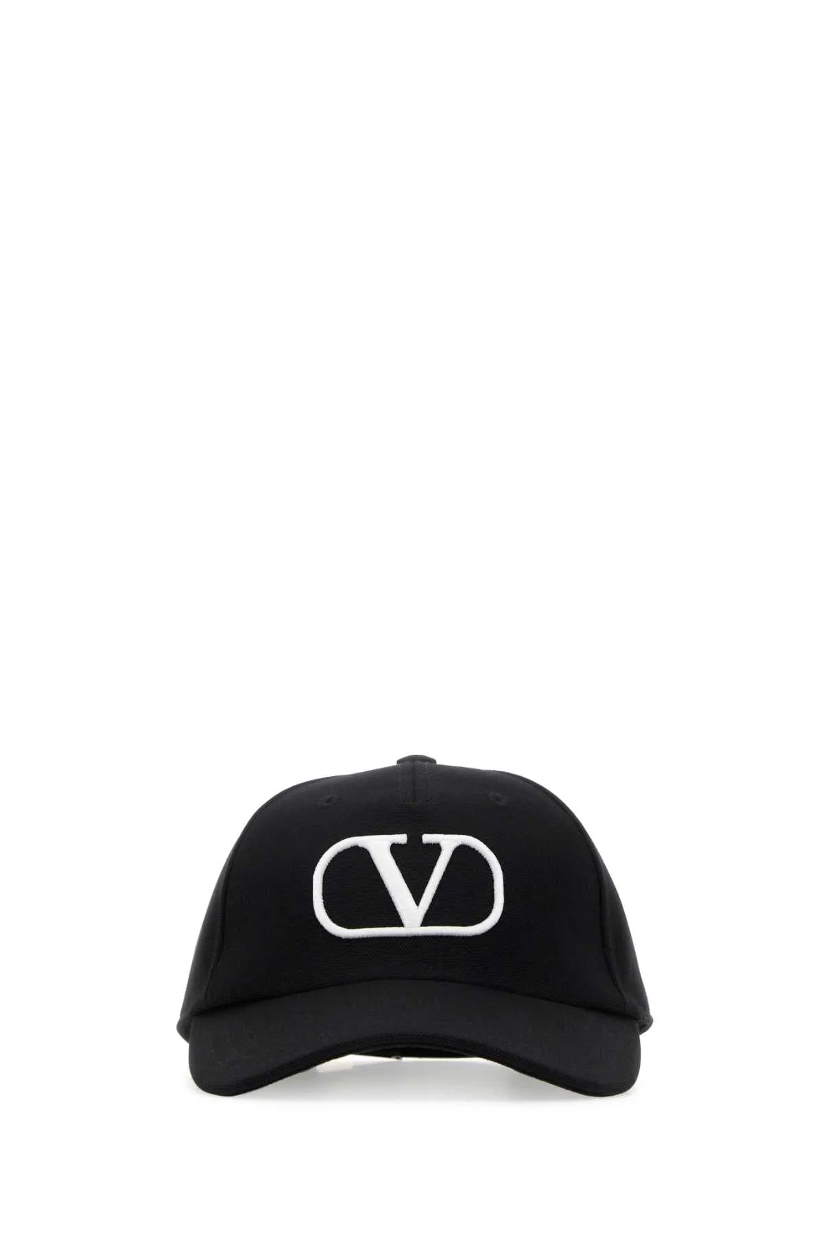 Valentino Garavani Black Cotton Baseball Cap