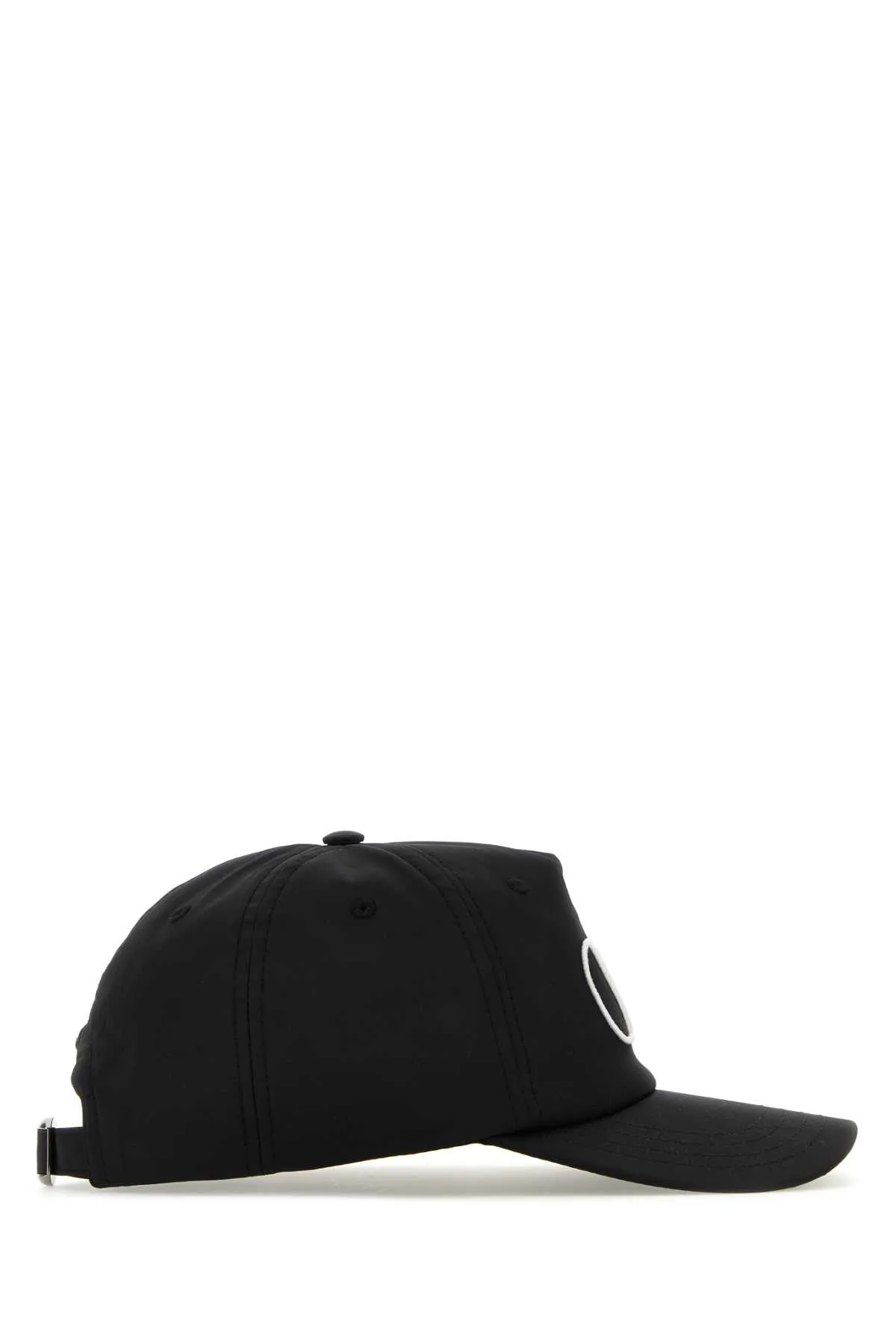 Valentino Garavani Black Polyester Blend Baseball Cap