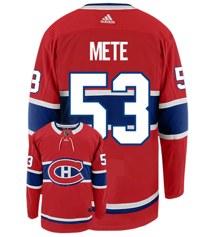 Victor Mete Montreal Canadiens Adidas Authentic Home NHL Hockey Jersey     