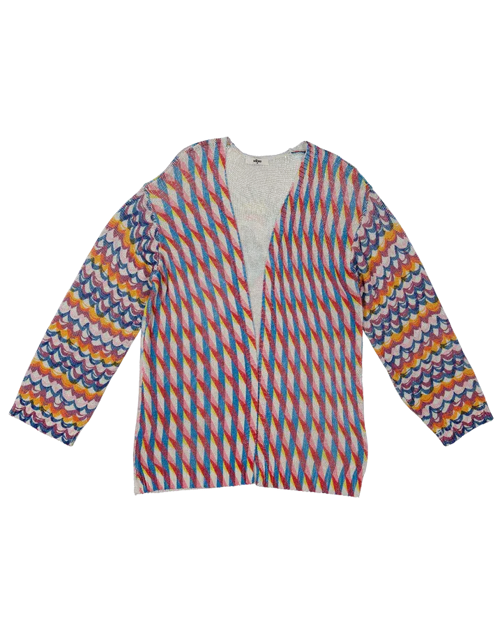 Victoria Linen Printed Cardigan - Magic