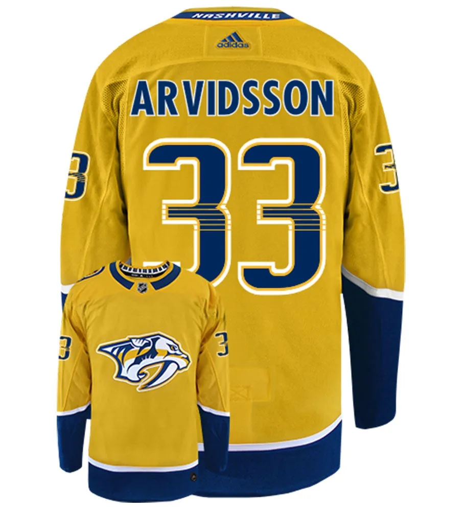 Viktor Arvidsson Nashville Predators Adidas Authentic Home NHL Hockey Jersey     