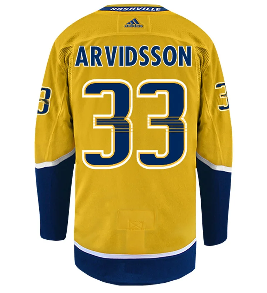 Viktor Arvidsson Nashville Predators Adidas Authentic Home NHL Hockey Jersey     