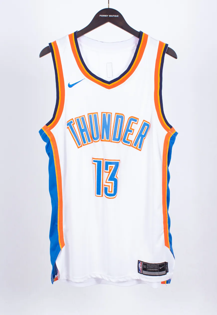 Vintage 90s Nike Basketball Jersey Thunder | Vintage Clothing Online