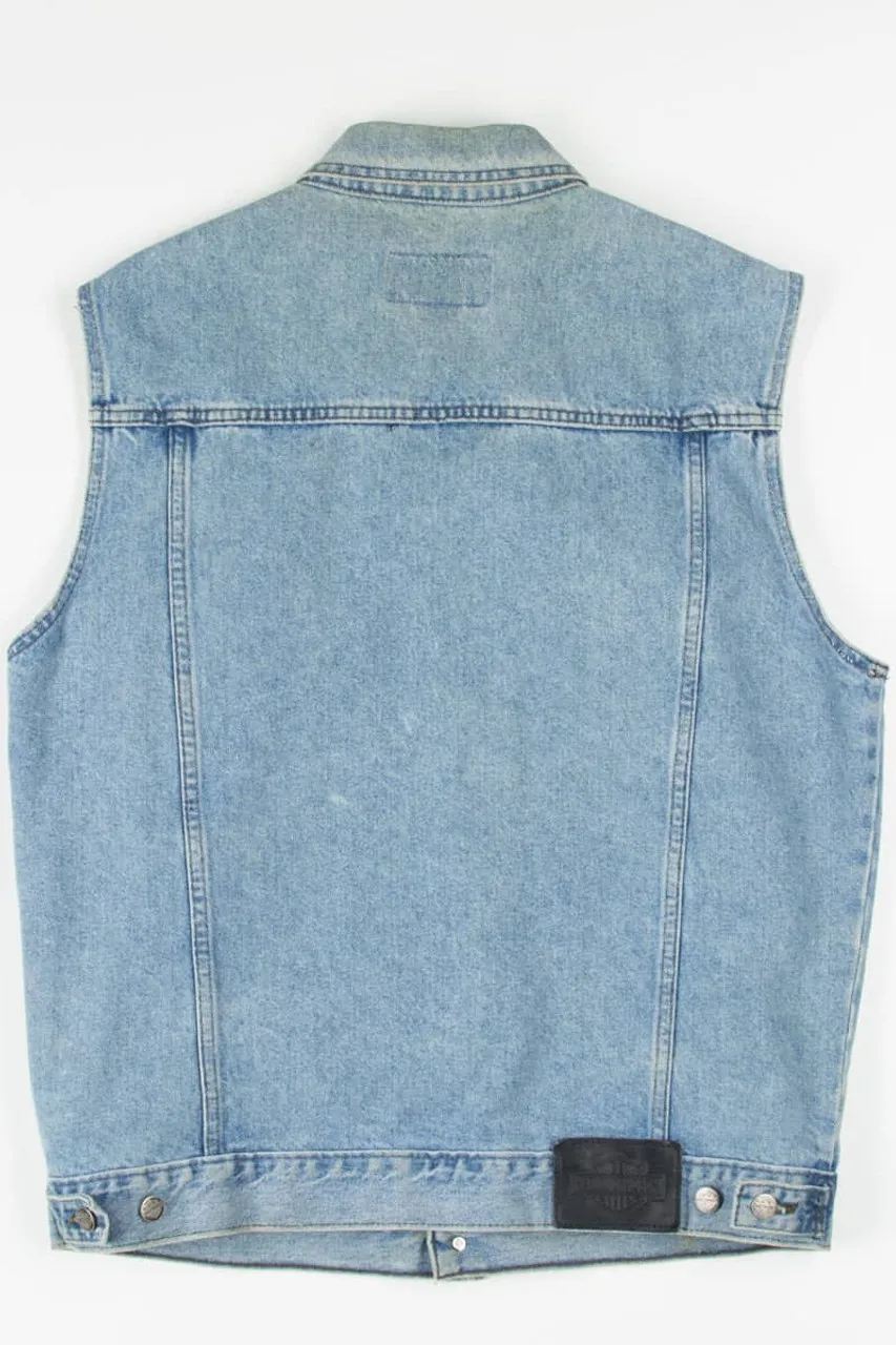 Vintage Harley-Davidson Denim Vest 1288