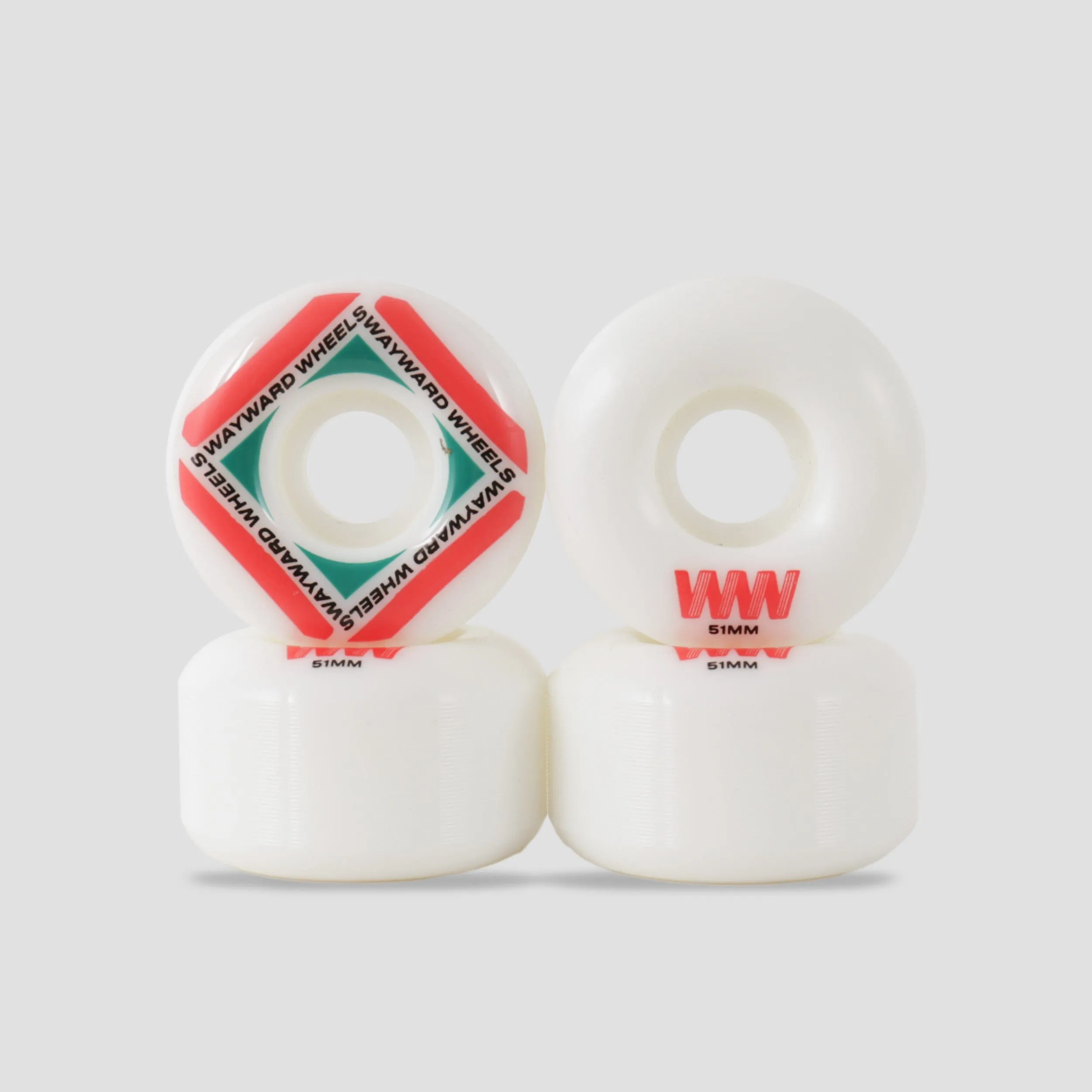 Wayward Waypoint Formula 51mm Skateboard Wheels Red