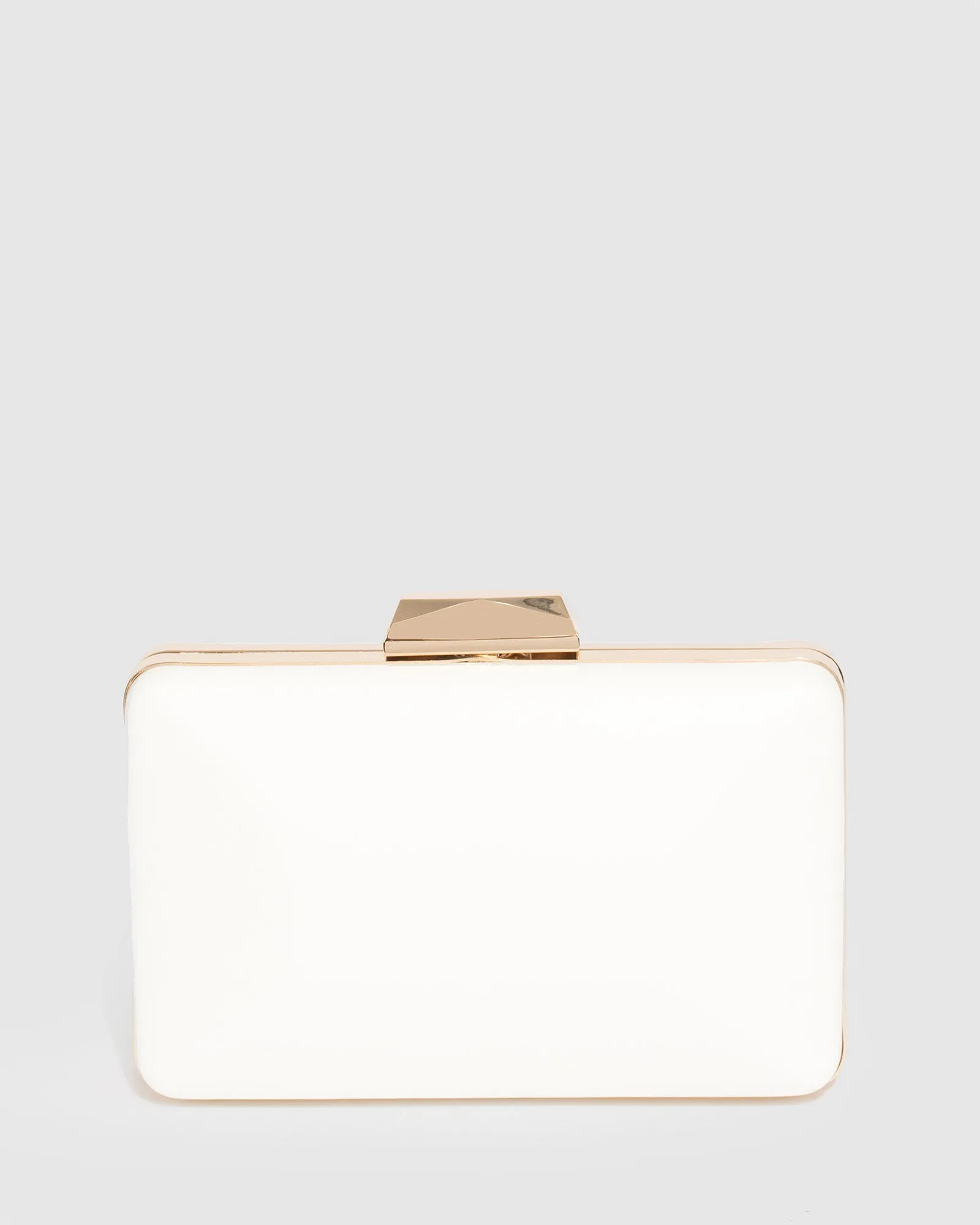 White Maxine Clutch Bag