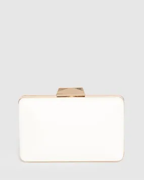 White Maxine Clutch Bag