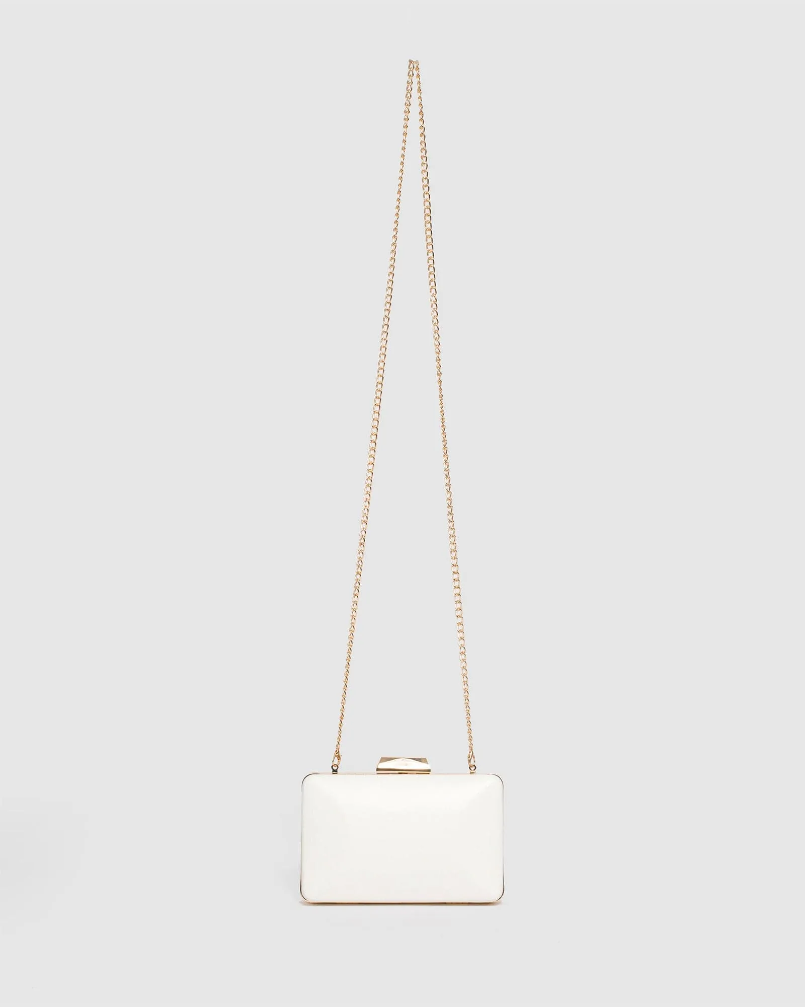 White Maxine Clutch Bag