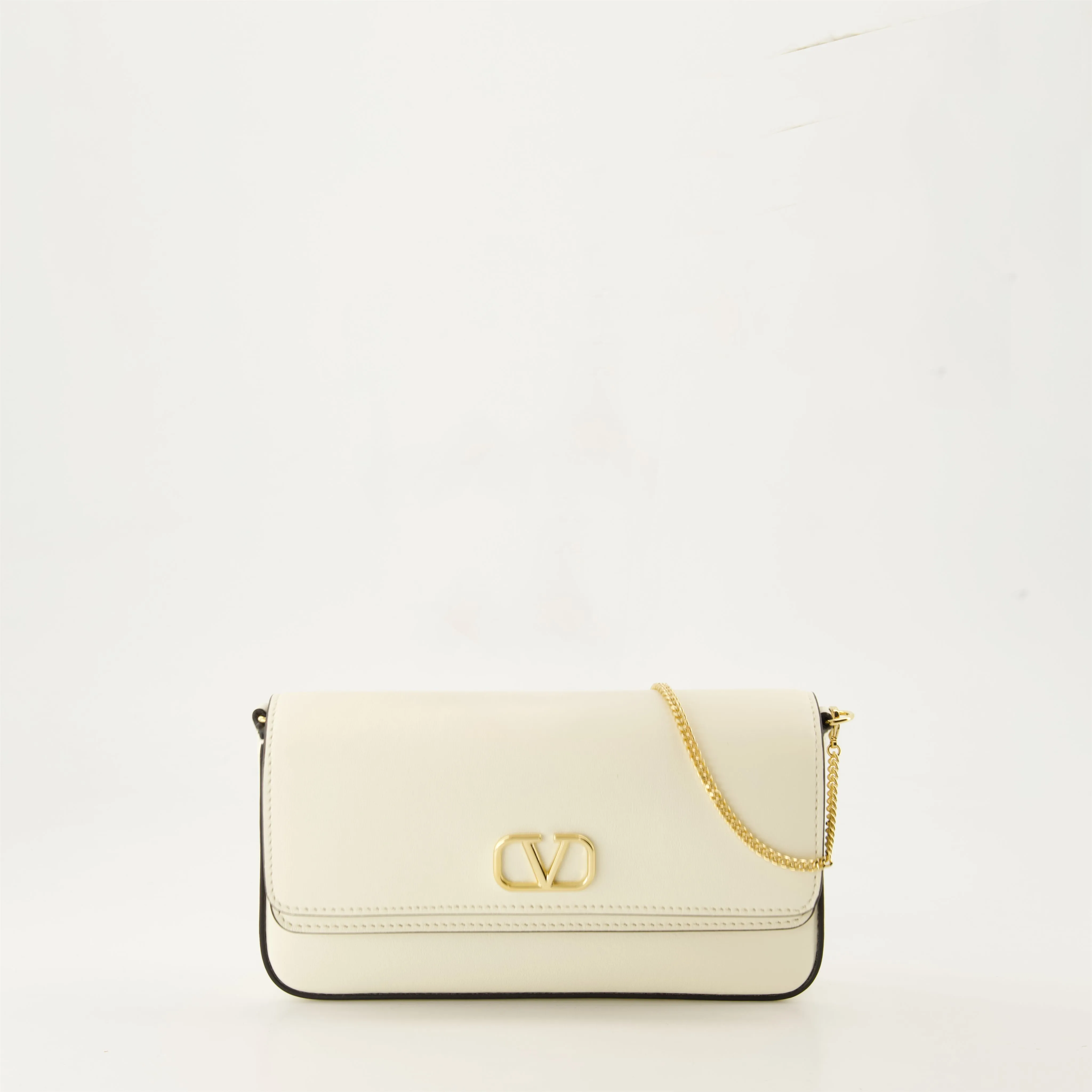 White Signature Crossbody Bag