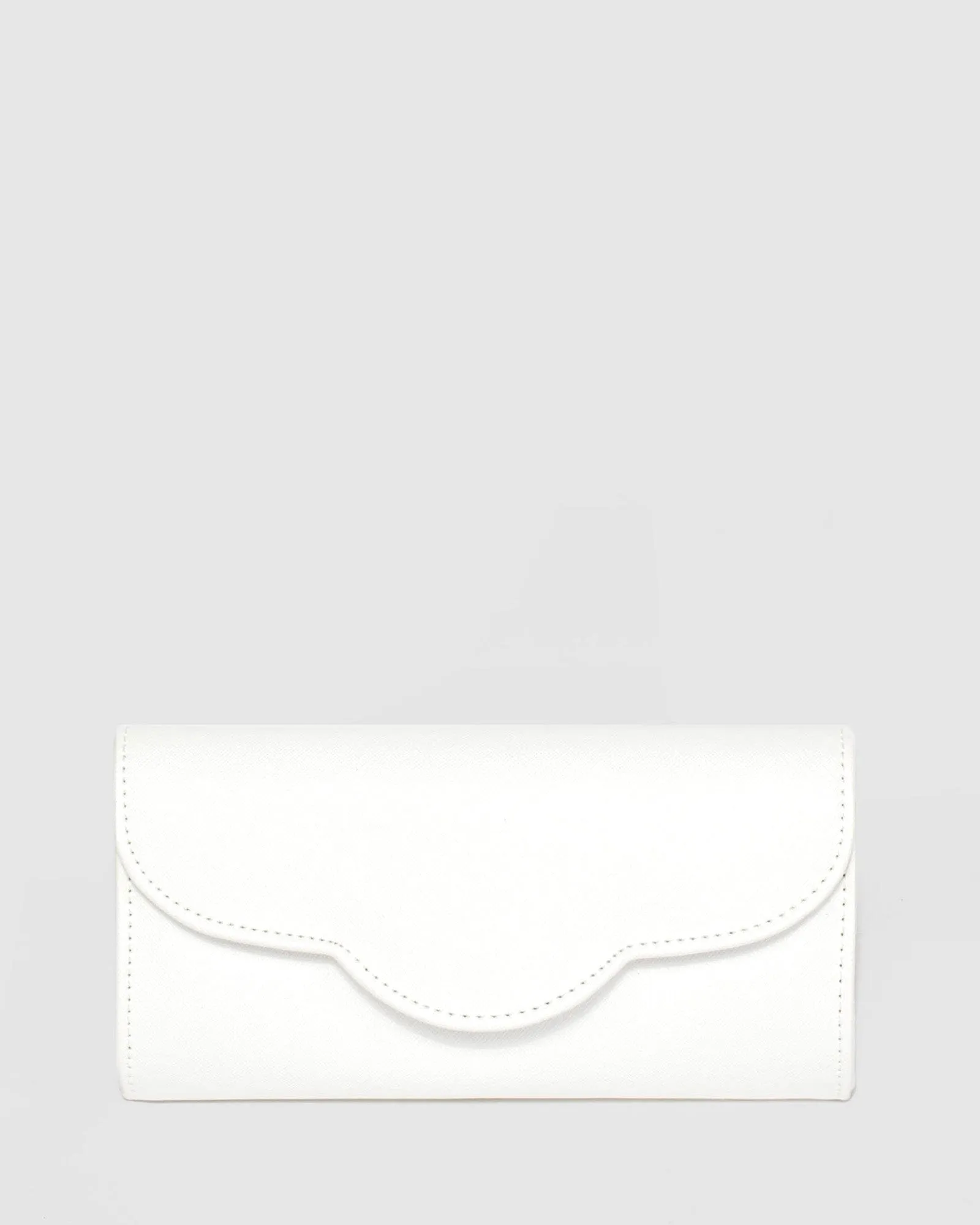 White Verna Clutch Bag