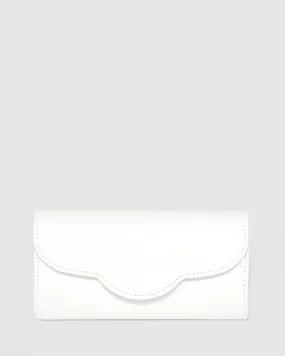 White Verna Clutch Bag